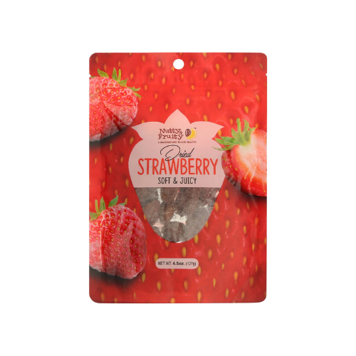 Nutty & Fruity Dried Strawberries, 4.5 oz.