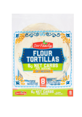 OF 8" Low Carb Flour Tortilla 8 ct