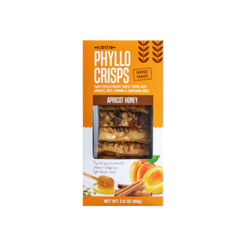 Phyllo Crisps Apricot Honey, 2.8 oz.