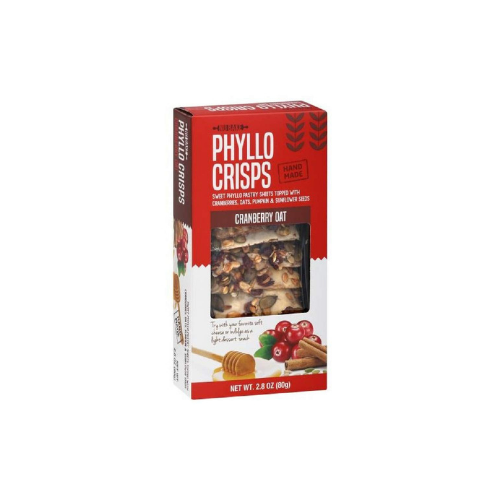 Phyllo Crisps Cranberry Oat, 2.8 oz.