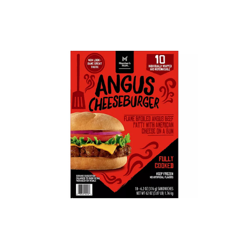 Member's Mark Angus Beef Cheesburger, 10 ct