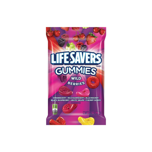 Lifesavers Gummies, Wild Berry, 7 oz.