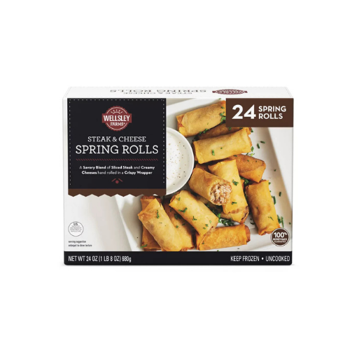 Steak and Cheese Spring Rolls, 24 ct