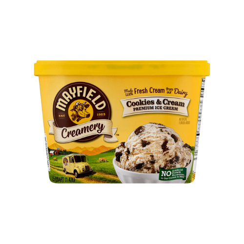 Mayfield Select Cookies & Cream Ice Cream 48 oz.