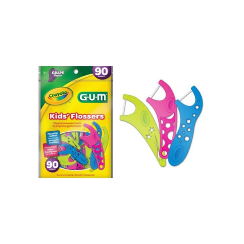 *GUM Crayola Flossers kids, 90ct