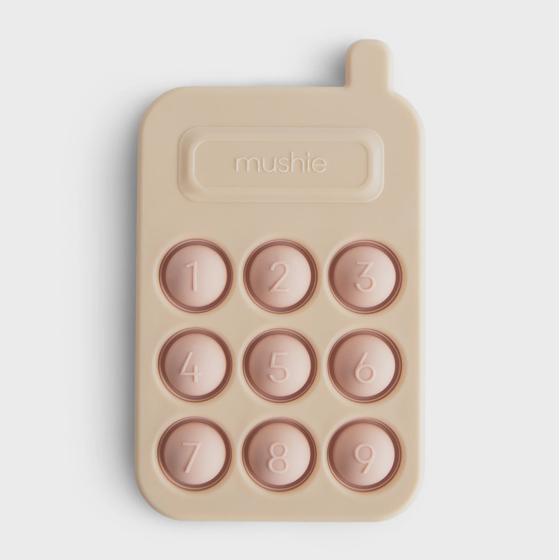 Mushie Phone Press Toy, Blush Pink