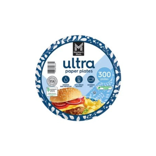 Member's Mark Ultra Lunch Paper Plates, 8.5", 300 ct. - BUSINESS ONLY