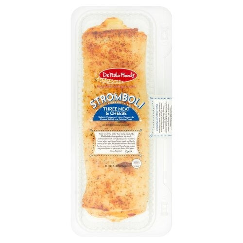 DePalo Foods Stromboli 3 Meat & Cheese, 14oz