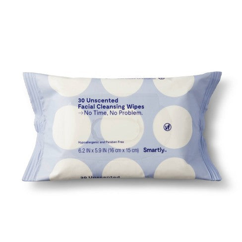 Facial Cleansing Wipes - Unscented - 30ct