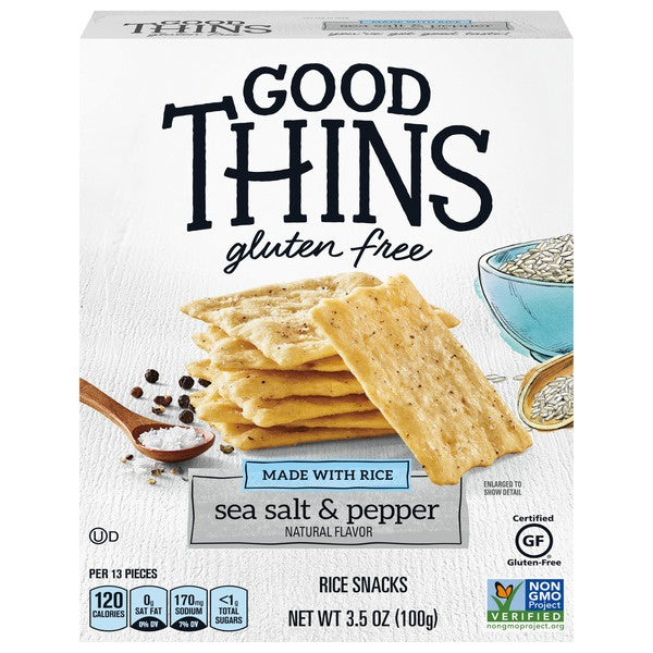 Nabisco Good Thins Sea Salt & Pepper, 3.5 oz