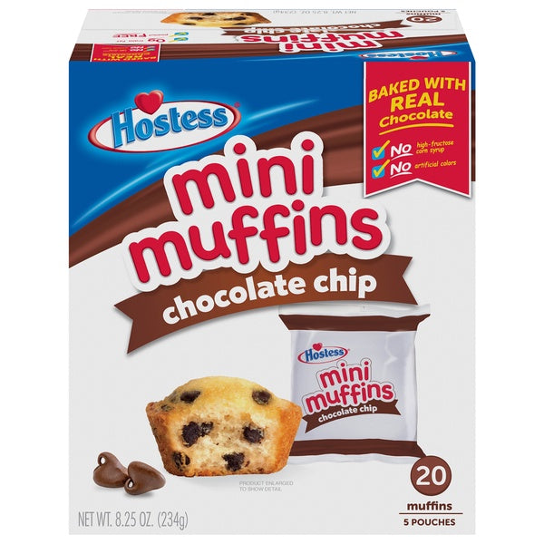Hostess Mini Muffins Chocolate Chip - 5 pk