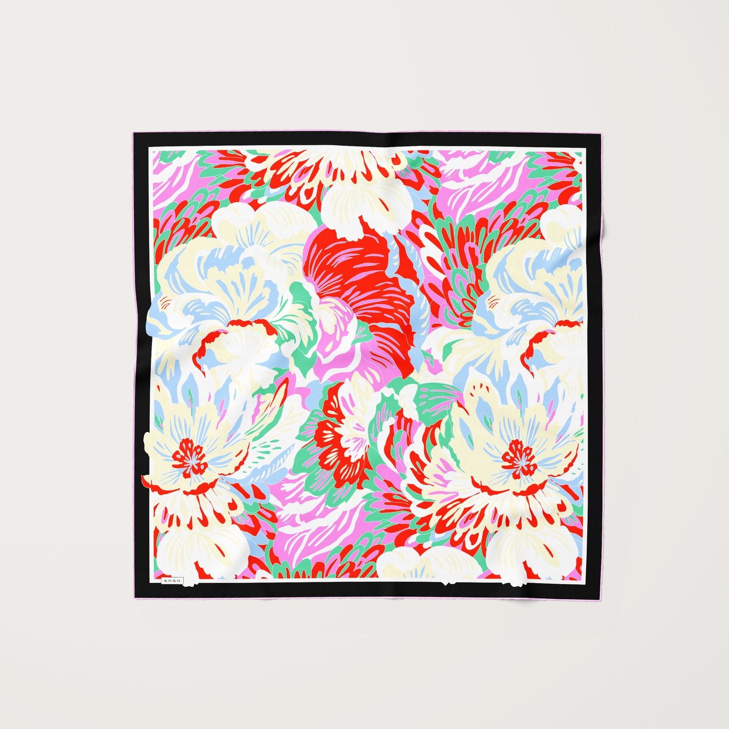 KOKO, 90cm Silk Scarf, Muse Candy