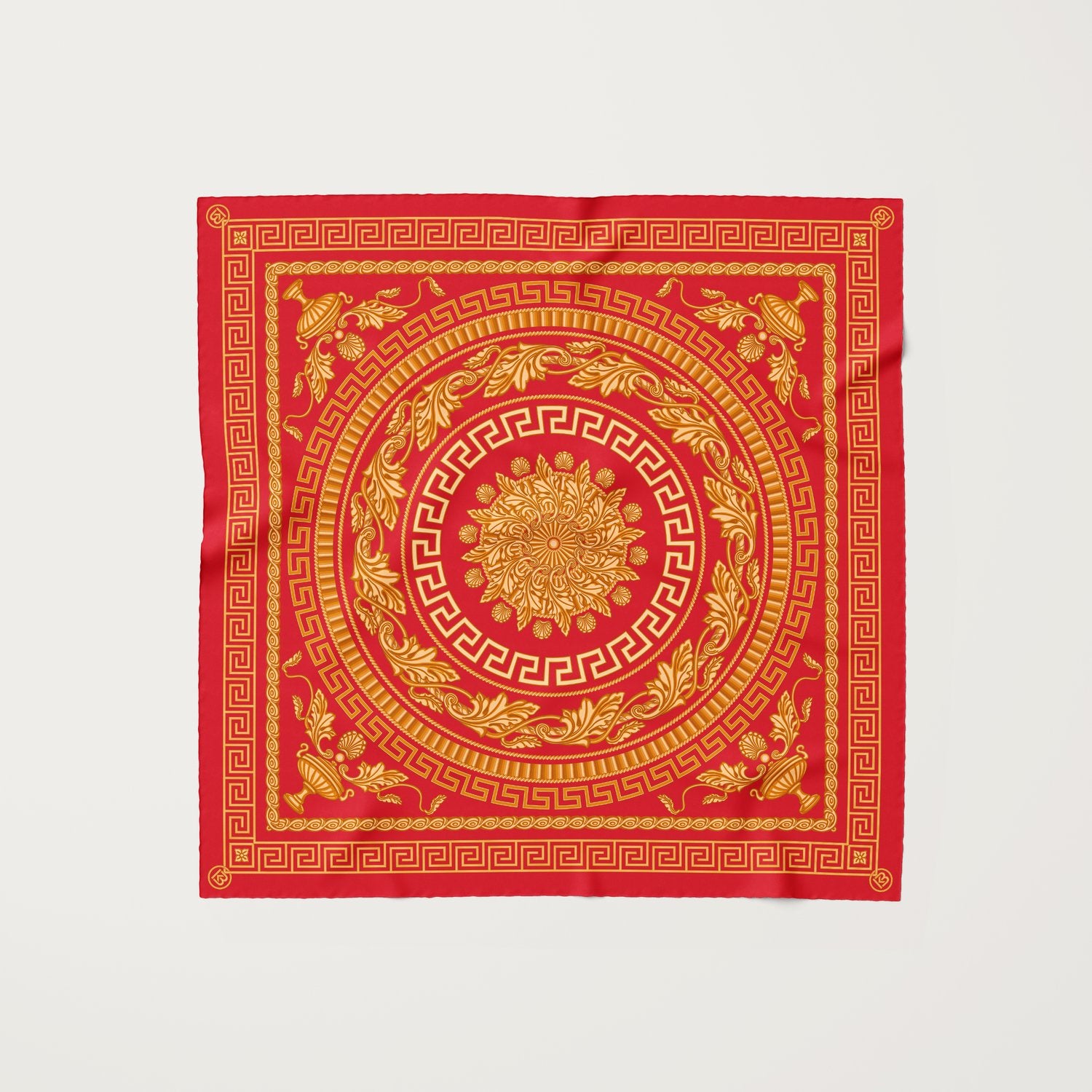 KOKO, 90cm Silk Scarf, Ormond Cadmium