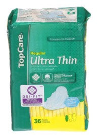 TopCare Ultra Thin Regular Pads with wings