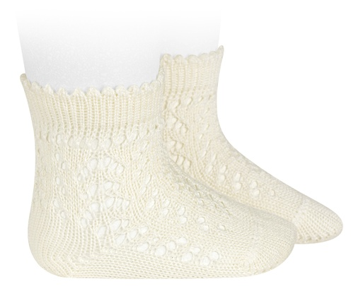 23624 Short Lace Socks, Size 10, Color CAVA