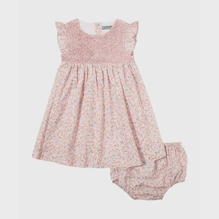 Blush Smocked Dress Set | 2T