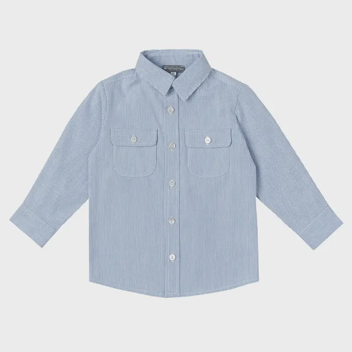 Denim Long-Sleeve Shirt | 24m