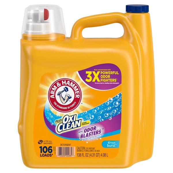 Arm & Hammer Plus Oxi Odor Blaster Liquid Laundry Detergent - 138oz