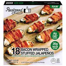 Bacon Wrapped Stuffed Jalapenos 18 ct