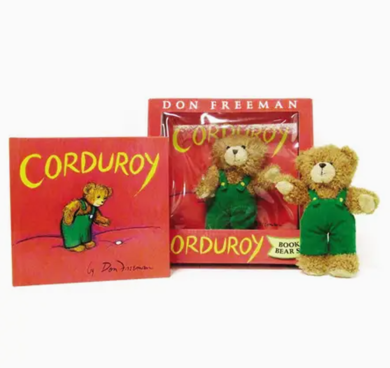 Corduroy Book & Bear