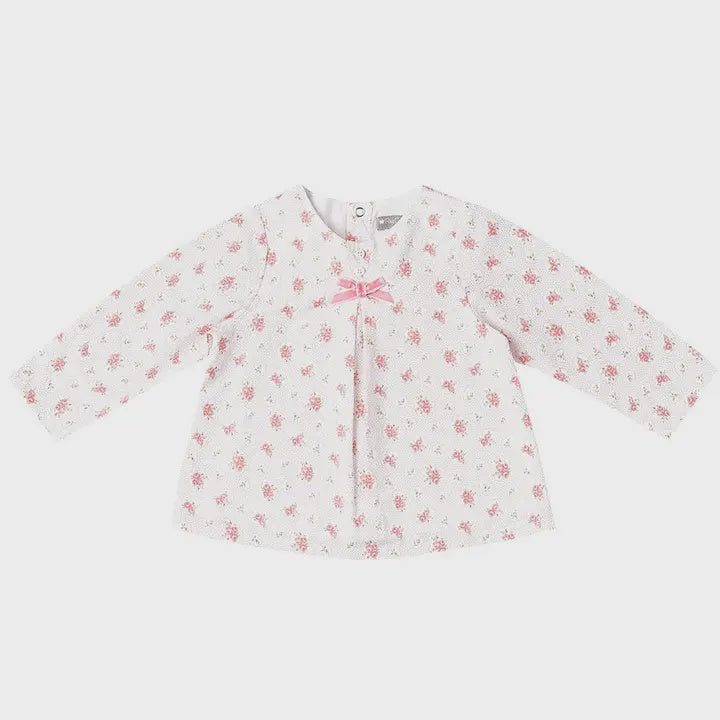 Pink Floral Long-Sleeve Tunic | 3m