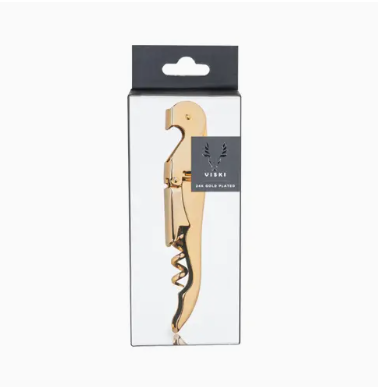 Belmont Gold Plated Double Hinged Corkscrew