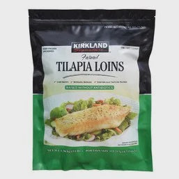 Kirkland Frozen Tilapia Loins, frozen - individual portions