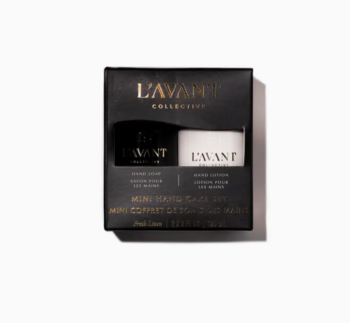 L'Avant Fresh Linen Mini Set - Hand Soap & Hand Lotion