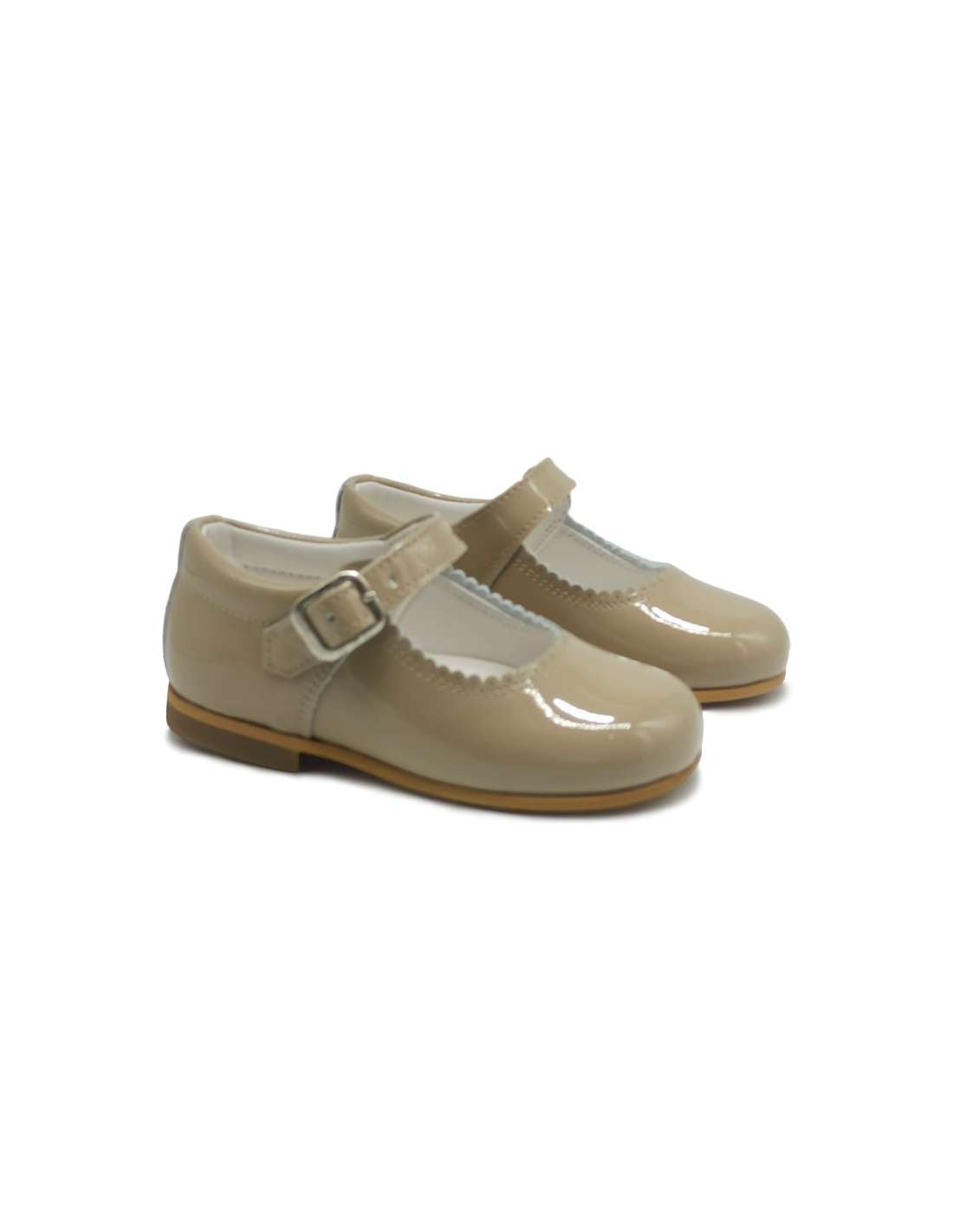 Mary Janes in patent leather Cocoboxi 6270 camel (sizes: 27)