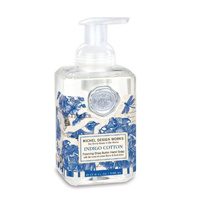 Michel Design Works Foaming Soap - Indigo Cotton 17.8 oz.