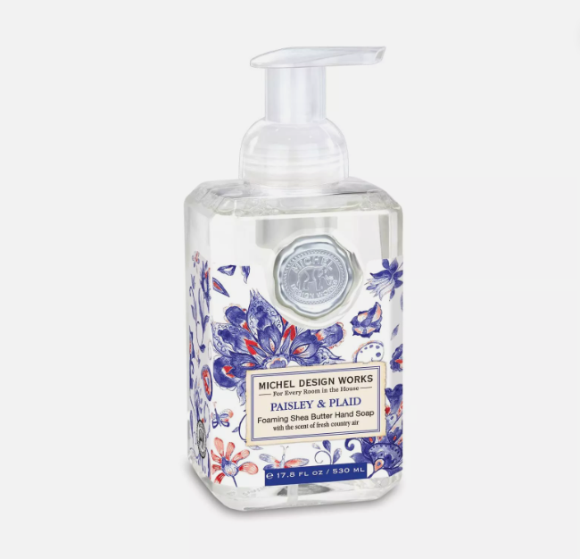 Michel Design Works Foaming Soap 17.8oz - Paisley & Plaid