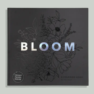 Bloom: Adult Coloring Book w/Bonus Velvet Pages