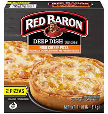 Red Baron Individual Deep Dish Pizza  Four Cheese