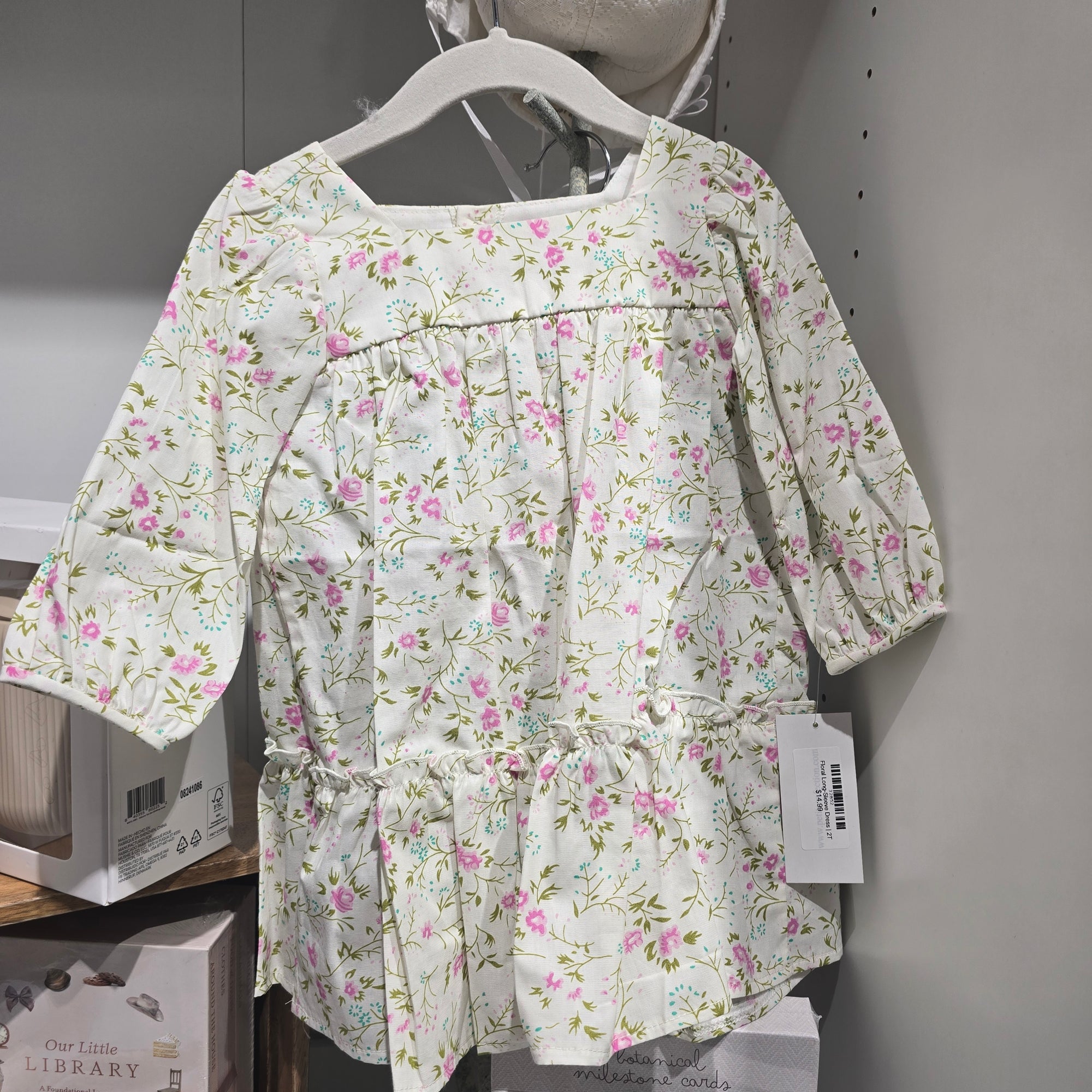 Floral Long-Sleeve Dress | 2T