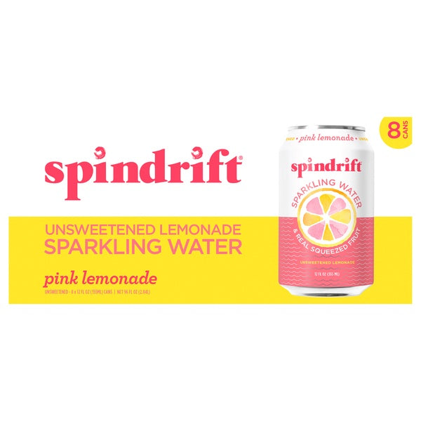 Spindrift Pink lemonade 8pk
