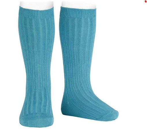 Basic Knee High Socks (Size: 0, Color: 435 (Stone Blue))