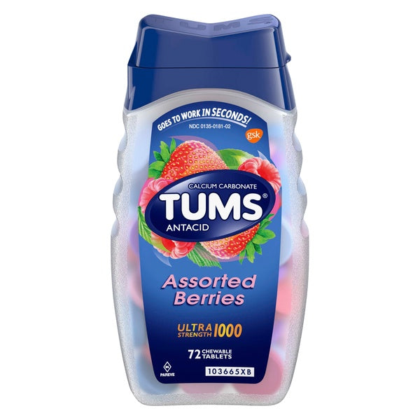 Tums Ultra Strength 1000mg Chewable Tablets - Assorted, 72ctBerries -