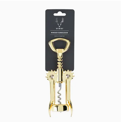 Belmont Gold Plated Winged Corkscrew & Bottle Opener