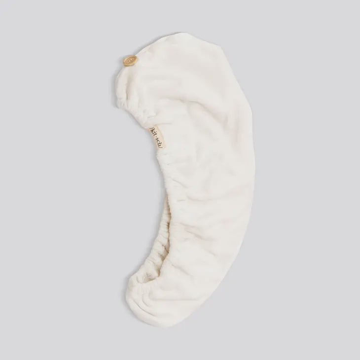 Quick Dry Hair Towel - eco white