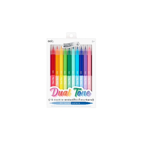 Dual Tone Double Ended Brush Markers