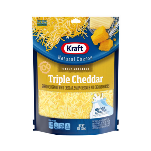 Kraft Triple Cheddar Finely Shredded Cheese - 8oz.