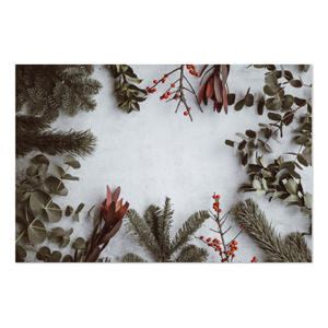 Zela Paper Placemats 25ct - Winter Wreath