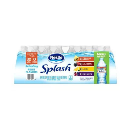 Nestle Splash Water Variety Pack, 32 pack - BUSINESS ONLY