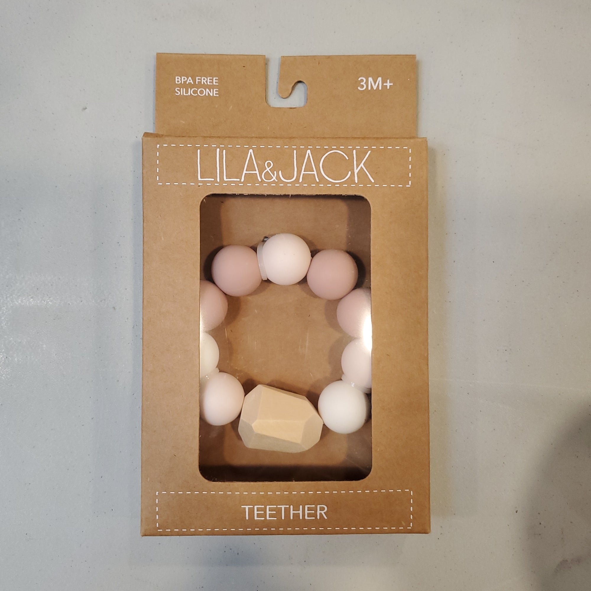 Lila & Jack Silicone Teether - Pinks