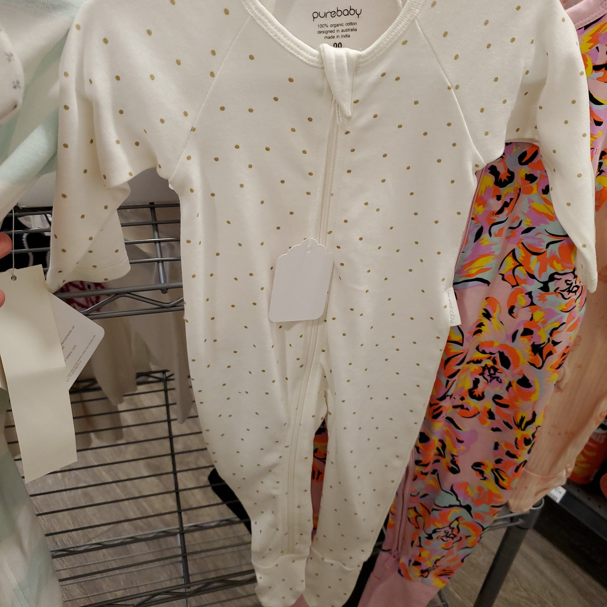 purebaby Polka Dot Sleeper, 3-6 months