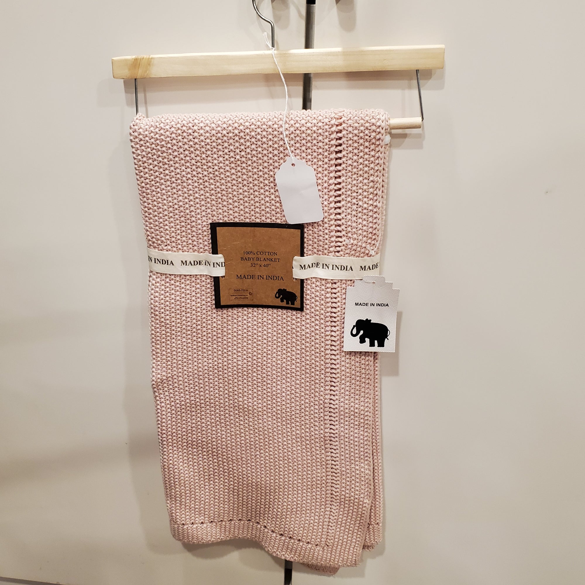 Knit Blanket - Pink