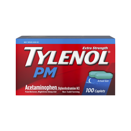 Tylenol PM Caplets 100 ct.