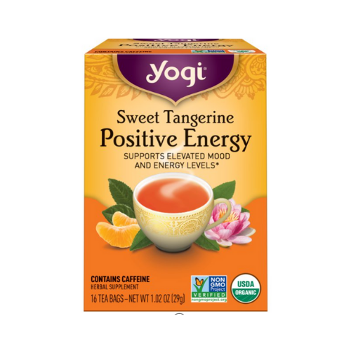 Yogi Sweet Tangerine Positive Energy Tea, 16 ct