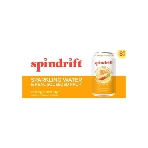 Spindrift Orange Mango Sparkling Water - 8 pk