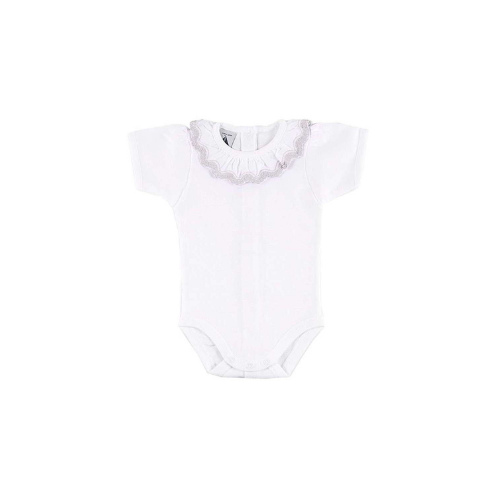 Babidu Bodysuit B1198 White/Grey - Size 18M